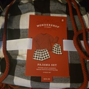 Wondershop Red and Black Plaid Pajama Set